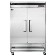 Turbo Air TSR-49SD-N6 Super Deluxe 54" Bottom Mounted Solid Door Reach-In Refrigerator with LED Lighting - Donut-Equipment.com