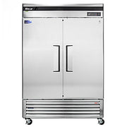 Turbo Air TSR-49SD-N6 Super Deluxe 54" Bottom Mounted Solid Door Reach-In Refrigerator with LED Lighting - Donut-Equipment.com