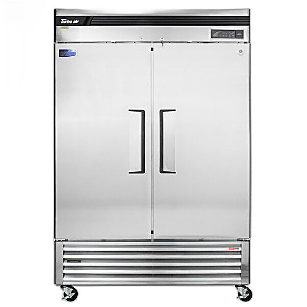Turbo Air TSR-49SD-N6 Super Deluxe 54" Bottom Mounted Solid Door Reach-In Refrigerator with LED Lighting - Donut-Equipment.com