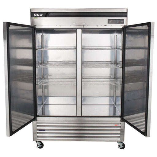 Turbo Air TSR-49SD-N6 Super Deluxe 54" Bottom Mounted Solid Door Reach-In Refrigerator with LED Lighting - Donut-Equipment.com