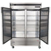 Turbo Air TSR-49SD-N6 Super Deluxe 54" Bottom Mounted Solid Door Reach-In Refrigerator with LED Lighting - Donut-Equipment.com