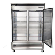 Turbo Air TSR-49SD-N6 Super Deluxe 54" Bottom Mounted Solid Door Reach-In Refrigerator with LED Lighting - Donut-Equipment.com