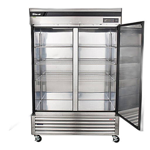 Turbo Air TSR-49SD-N6 Super Deluxe 54" Bottom Mounted Solid Door Reach-In Refrigerator with LED Lighting - Donut-Equipment.com
