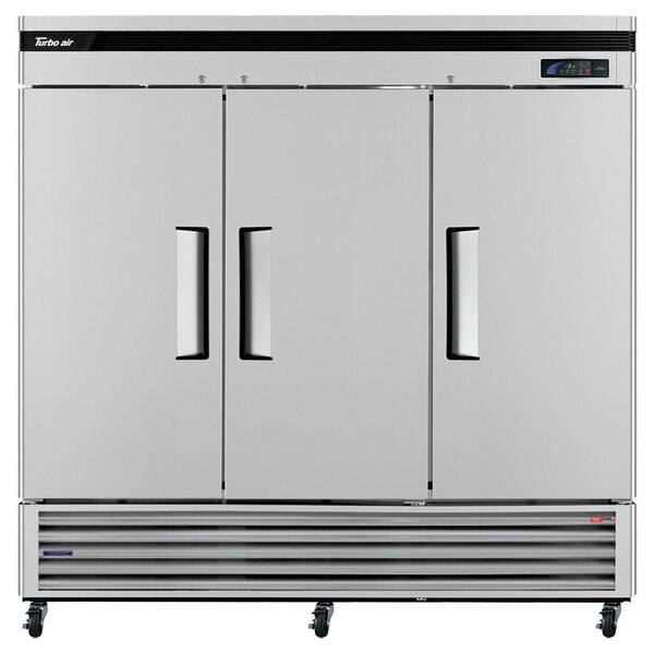 Turbo Air TSF-72SD-N Super Deluxe 82" Solid Door Reach-In Freezer with LED Lighting - Donut-Equipment.com