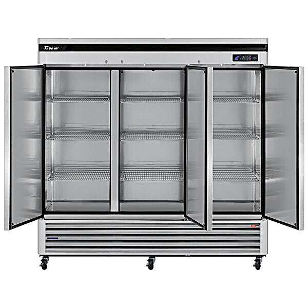 Turbo Air TSF-72SD-N Super Deluxe 82" Solid Door Reach-In Freezer with LED Lighting - Donut-Equipment.com