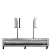Turbo Air TSR-72SD-N Super Deluxe 82" Bottom Mounted Solid Door Reach-In Refrigerator with LED Lighting - Donut-Equipment.com
