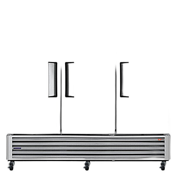 Turbo Air TSR-72SD-N Super Deluxe 82" Bottom Mounted Solid Door Reach-In Refrigerator with LED Lighting - Donut-Equipment.com