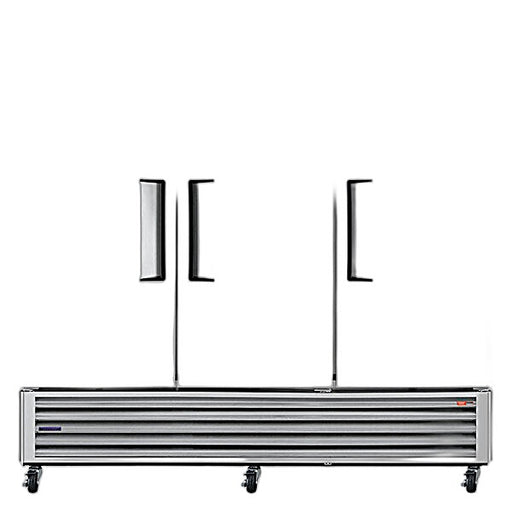 Turbo Air TSR-72SD-N Super Deluxe 82" Bottom Mounted Solid Door Reach-In Refrigerator with LED Lighting - Donut-Equipment.com