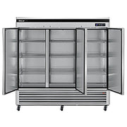 Turbo Air TSR-72SD-N Super Deluxe 82" Bottom Mounted Solid Door Reach-In Refrigerator with LED Lighting - Donut-Equipment.com