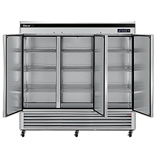 Turbo Air TSR-72SD-N Super Deluxe 82" Bottom Mounted Solid Door Reach-In Refrigerator with LED Lighting - Donut-Equipment.com