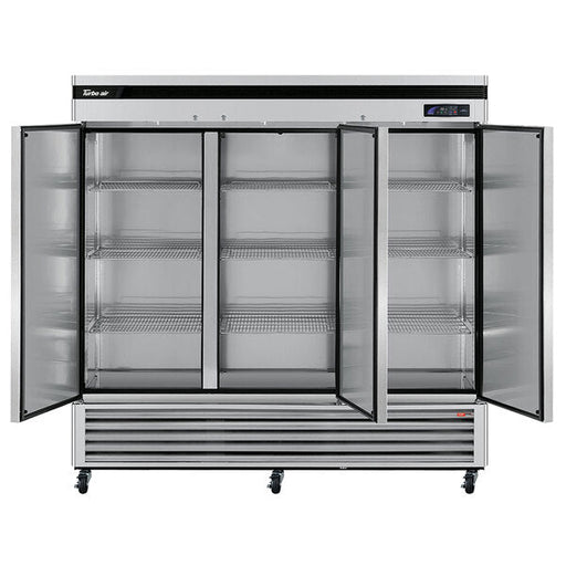 Turbo Air TSR-72SD-N Super Deluxe 82" Bottom Mounted Solid Door Reach-In Refrigerator with LED Lighting - Donut-Equipment.com