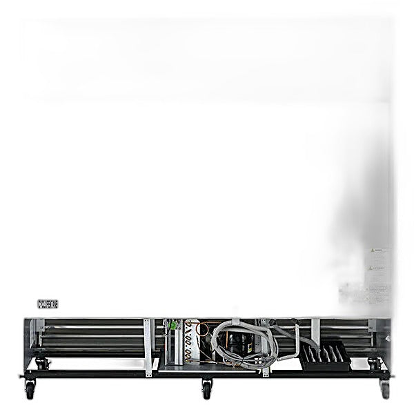 Turbo Air TSR-72SD-N Super Deluxe 82" Bottom Mounted Solid Door Reach-In Refrigerator with LED Lighting - Donut-Equipment.com