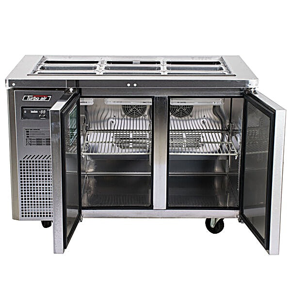 Turbo Air JBT-48-N 47" Stainless Steel Refrigerated Buffet Display Table - Donut-Equipment.com
