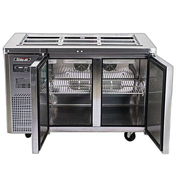 Turbo Air JBT-48-N 47" Stainless Steel Refrigerated Buffet Display Table - Donut-Equipment.com
