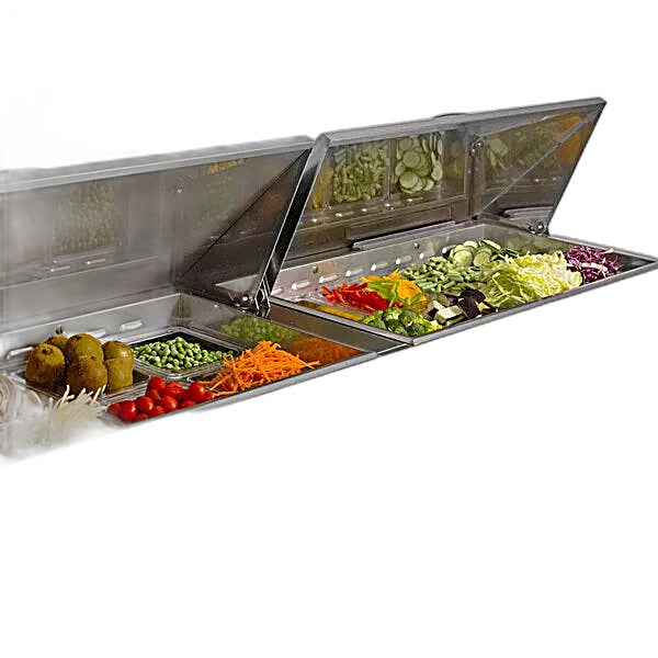 Turbo Air JST-72-N 71" 3 Door Side Mount Compressor Refrigerated Sandwich Prep Table - Donut-Equipment.com