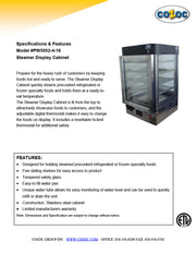 Steamer Heated Merchandiser Cabinet by Cozoc # PW5002-4-16 - Bakery Wholesalers