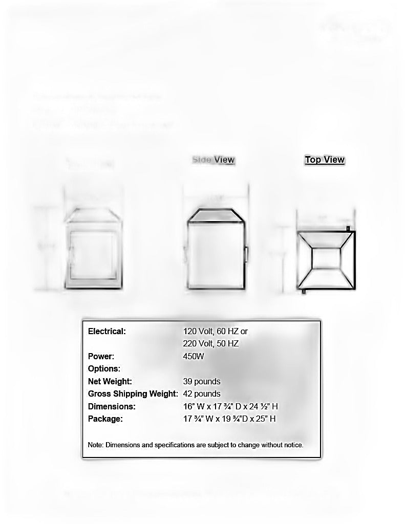 Two Door Warmer and Merchandiser for Cooked Foods Display for Service Counter - Bakery Wholesalers