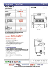 Turbo Air PST-48-N PRO Series (2 Door) Sandwich/Salad Prep Table - Donut-Equipment.com