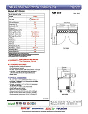 Turbo Air PST-72-G-N 72 5/8" Glass Door PRO Series Sandwich/Salad Prep Table w/ Refrigerated Base - Donut-Equipment.com