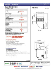 Turbo Air PST-28-12-N 27 1/2" PRO Series Mega Top Sandwich/Salad Prep Table w/ Refrigerated Base - Donut-Equipment.com