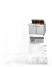 Turbo Air PST-48-18-N 48 1/4" PRO Series Mega Top Sandwich/Salad Prep Table w/ Refrigerated Base - Donut-Equipment.com