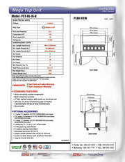 Turbo Air PST-48-18-N 48 1/4" PRO Series Mega Top Sandwich/Salad Prep Table w/ Refrigerated Base - Donut-Equipment.com