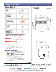 Turbo Air PST-60-24-N 60 1/4" PRO Series Mega Top Sandwich/Salad Prep Table w/ Refrigerated Base - Donut-Equipment.com