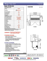 Turbo Air PST-60-24-N 60 1/4" PRO Series Mega Top Sandwich/Salad Prep Table w/ Refrigerated Base - Donut-Equipment.com