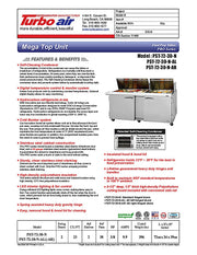 Turbo Air PST-72-30-N 72 5/8" PRO Series Mega Top Sandwich/Salad Prep Table w/ Refrigerated Base - Donut-Equipment.com
