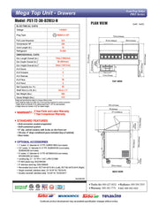 Turbo Air PST-72-30-D2R-N 72 5/8" PRO Series Mega Top Sandwich/Salad Prep Table w/ Refrigerated Base - Donut-Equipment.com
