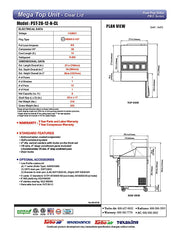 Turbo Air PST-28-12-N-CL 27 1/2" PRO Series Mega Top Sandwich/Salad Prep Table w/ Refrigerated Base - Donut-Equipment.com