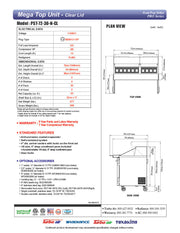 Turbo Air PST-72-30-N-CL 72 5/8" PRO Series Mega Top Sandwich/Salad Prep Table w/ Refrigerated Base - Donut-Equipment.com