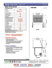 Turbo Air PST-48-18-N-GL 48 1/4" PRO Series Mega Top Sandwich/Salad Prep Table w/ Refrigerated Base - Donut-Equipment.com