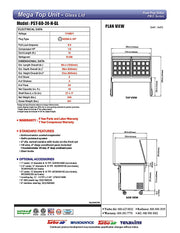 Turbo Air PST-60-24-N-GL 60 1/4" PRO Series Mega Top Sandwich/Salad Prep Table w/ Refrigerated Base - Donut-Equipment.com