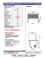 Turbo Air PST-72-30-N-GL 72 5/8" PRO Series Mega Top Sandwich/Salad Prep Table w/ Refrigerated Base - Donut-Equipment.com