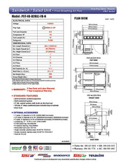Turbo Air PST-48-D2R(L)-FB-N 27 1/2" PRO Series Sandwich/Salad Prep Table w/ Refrigerated Base - Donut-Equipment.com