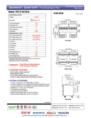 Turbo Air PST-72-D4-FB-N 72 5/8" PRO Series Mega Top Sandwich/Salad Prep Table w/ Refrigerated Base - Donut-Equipment.com