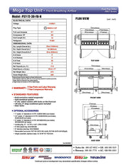 Turbo Air PST-72-30-FB-N 72 5/8" PRO Series Mega Top Sandwich/Salad Prep Table w/ Refrigerated Base - Donut-Equipment.com