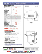 Turbo Air TST-48SD-18-E-N 72 5/8" Super Deluxe Mega Top Sandwich/Salad Prep Table w/ Refrigerated Base - Donut-Equipment.com