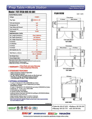 Turbo Air Super Deluxe TST-72SD-08S-N-LW 72" 3 Door Refrigerated Sandwich Prep Table with Left Work Station - Donut-Equipment.com