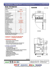Turbo Air TST-28SD-FB-N 27 1/2" Super Deluxe Sandwich/Salad Prep Table - Donut-Equipment.com