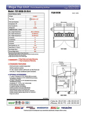 Turbo Air TST-60SD-24-FB-N 60 1/4" Super Deluxe Mega Top Sandwich/Salad Prep Table - Donut-Equipment.com