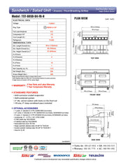 Turbo Air TST-60SD-24-D4-FB-N 60" 24 Pan Four Drawer Mega Top Sandwich/Salad Prep Table - Donut-Equipment.com