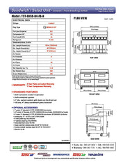 Turbo Air TST-60SD-24-D4-FB-N 60" 24 Pan Four Drawer Mega Top Sandwich/Salad Prep Table - Donut-Equipment.com
