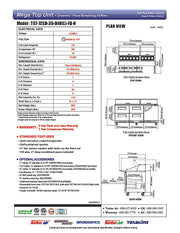 Turbo Air TST-72SD-30-D4R(L)-FB-N Super Deluxe 72" Mega Top Sandwich/Salad Prep Table with Door & Drawers - Donut-Equipment.com