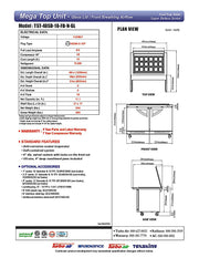 Turbo Air TST-48SD-18-FB-N-GL Super Deluxe 48" Mega Top Sandwich/Salad Prep Table with Glass Lid - Donut-Equipment.com