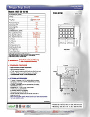 Turbo Air MST-36-15-N6 M3 Series 36" 2 Door Stainless Steel Refrigerated Sandwich Prep Table - Donut-Equipment.com