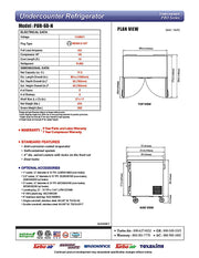 Turbo Air PUR-60-N 60 1/4" W Undercounter Refrigerator w/ 2 Sections & 2 Doors - Donut-Equipment.com