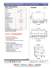 Turbo Air PUR-60-D4-FB-N 60 1/4" W Undercounter Refrigerator w/ 2 Section & 4 Drawers, Front Breathing - Donut-Equipment.com
