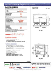 Turbo Air TUR-60SD-D4-N 60 1/4" W Undercounter Refrigerator w/ 2 Sections & 4 Drawers - Donut-Equipment.com